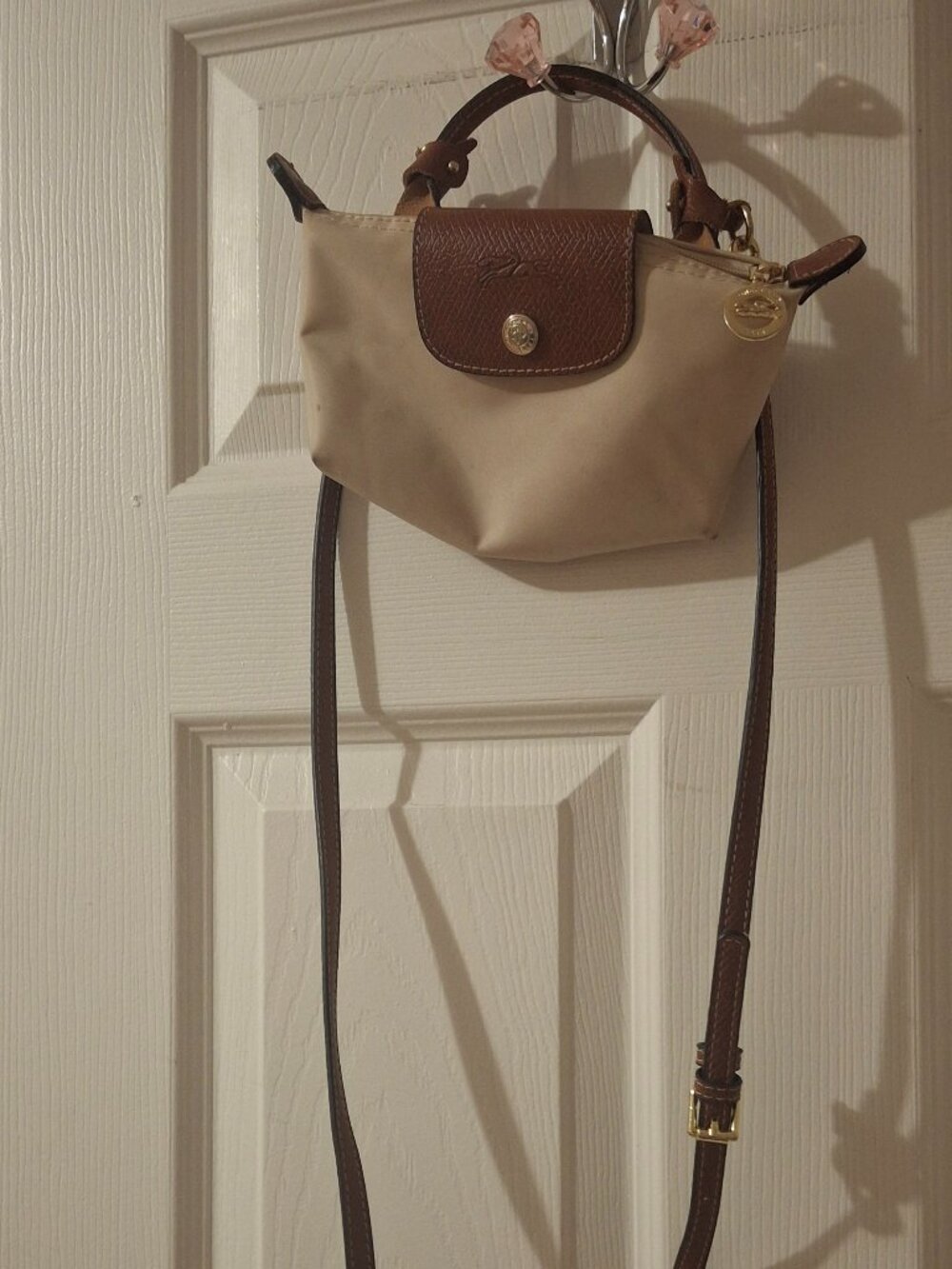 Longchamp - Le Pliage Recycled Nylon Canvas Cosmetics Case Color:Paper